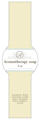 Tranquil Soap Band Circle Labels